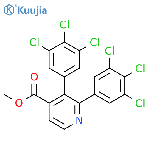 Methyl 2,3-bis(3,4,5-trichlorophenyl)isonicotinate structure