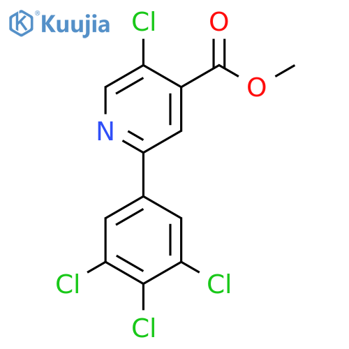 Methyl 5-chloro-2-(3,4,5-trichlorophenyl)isonicotinate structure