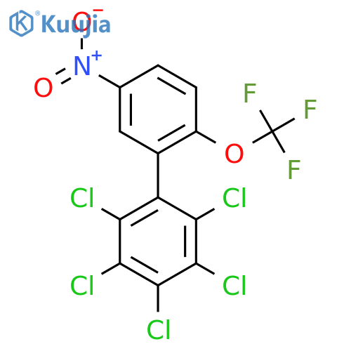 5'-Nitro-2,3,4,5,6-pentachloro-2'-(trifluoromethoxy)biphenyl structure