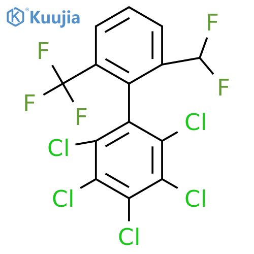 6'-(Difluoromethyl)-2,3,4,5,6-pentachloro-2'-(trifluoromethyl)biphenyl structure