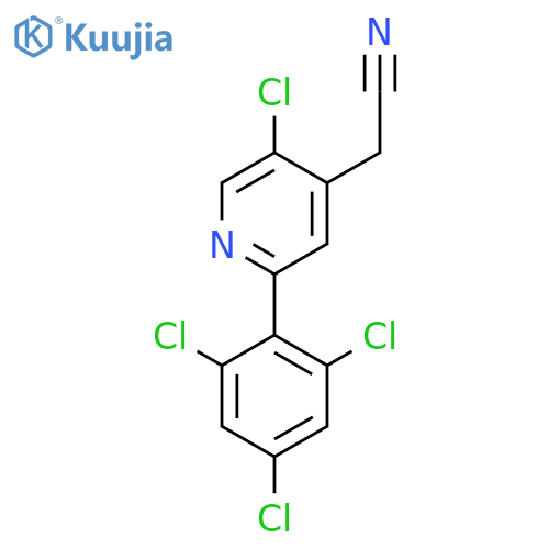 5-Chloro-2-(2,4,6-trichlorophenyl)pyridine-4-acetonitrile structure