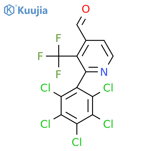 2-(Perchlorophenyl)-3-(trifluoromethyl)isonicotinaldehyde structure
