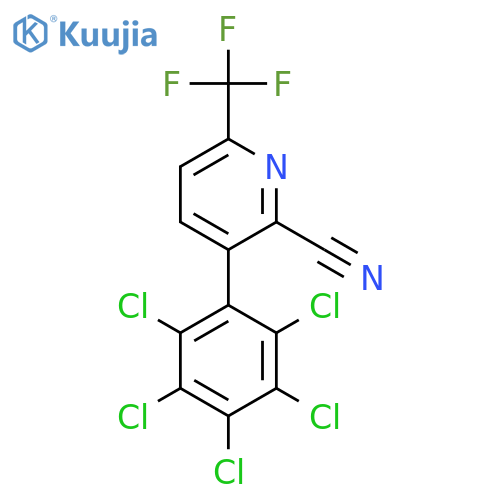 3-(Perchlorophenyl)-6-(trifluoromethyl)picolinonitrile structure