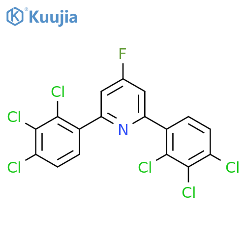 2,6-Bis(2,3,4-trichlorophenyl)-4-fluoropyridine structure
