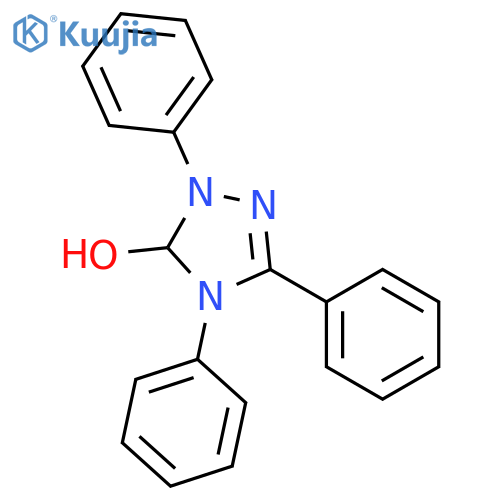 1H-1,2,4-TRIAZOL-5-OL, 4,5-DIHYDRO-1,3,4-TRIPHENYL- structure
