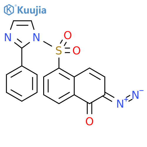 1H-Imidazole,1-[(6-diazo-5,6-dihydro-5-oxo-1-naphthalenyl)sulfonyl]-2-phenyl- structure