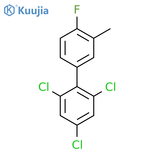 4'-Fluoro-3'-methyl-2,4,6-trichlorobiphenyl structure