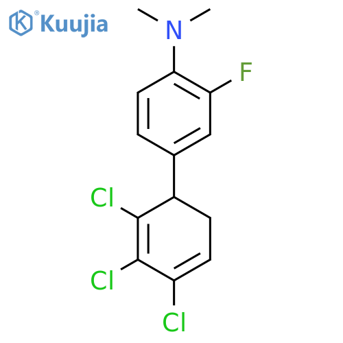 [2-Fluoro-4-(2,3,4-trichlorocyclohexa-2,4-dienyl)-phenyl]-dimethyl-amine structure