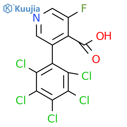 3-Fluoro-5-(perchlorophenyl)isonicotinic acid structure