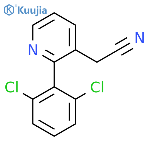 2-(2,6-Dichlorophenyl)pyridine-3-acetonitrile structure
