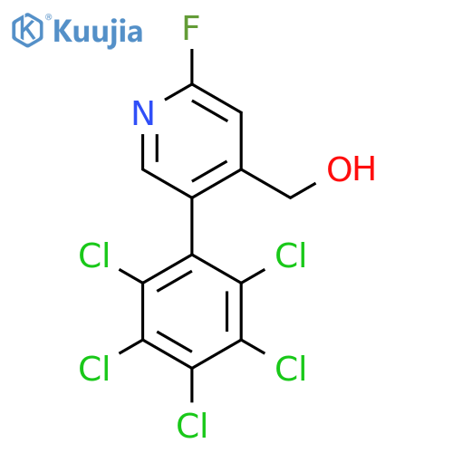 2-Fluoro-5-(perchlorophenyl)pyridine-4-methanol structure