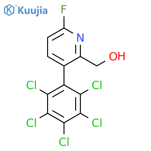 6-Fluoro-3-(perchlorophenyl)pyridine-2-methanol structure