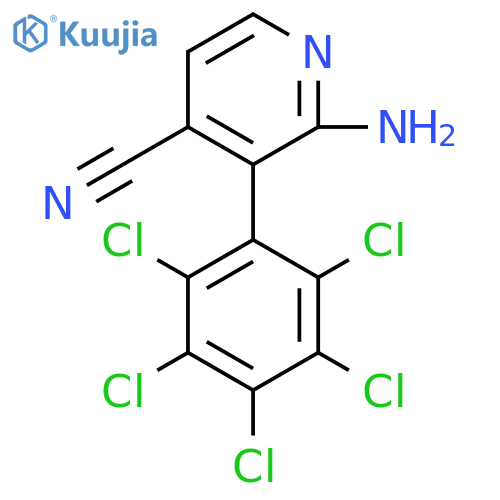 2-Amino-3-(perchlorophenyl)isonicotinonitrile structure