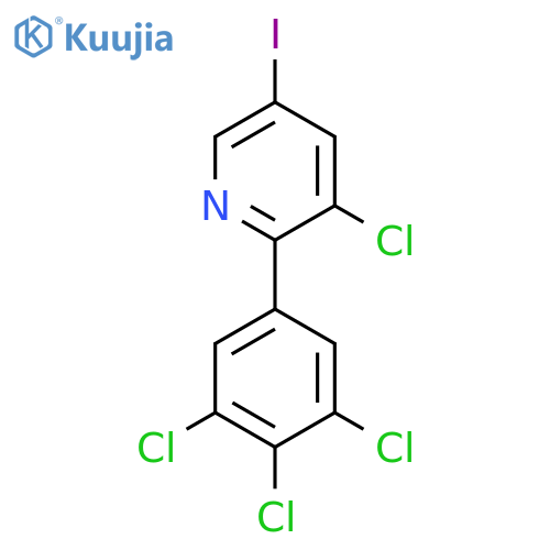 3-Chloro-5-iodo-2-(3,4,5-trichlorophenyl)pyridine structure