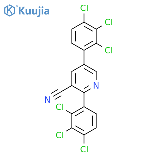 2,5-Bis(2,3,4-trichlorophenyl)nicotinonitrile structure