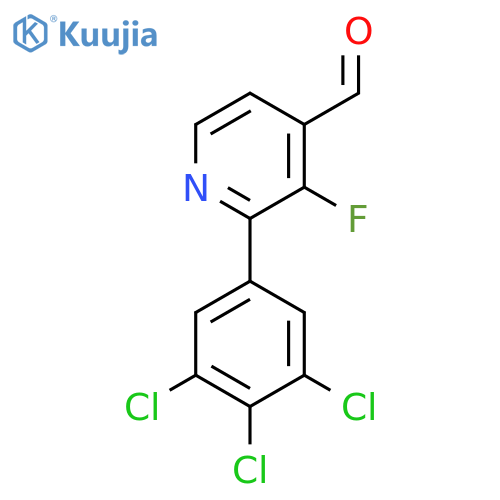 3-Fluoro-2-(3,4,5-trichlorophenyl)isonicotinaldehyde structure