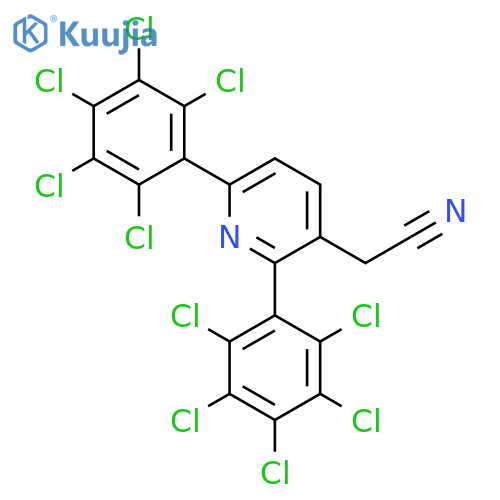 2,6-Bis(perchlorophenyl)pyridine-3-acetonitrile structure