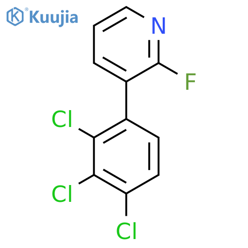 2-Fluoro-3-(2,3,4-trichlorophenyl)pyridine structure
