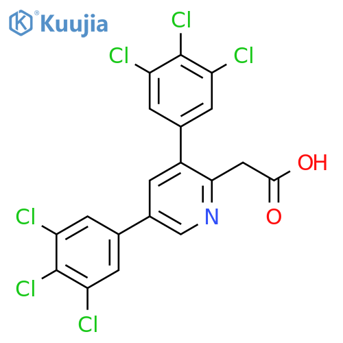 3,5-Bis(3,4,5-trichlorophenyl)pyridine-2-acetic acid structure