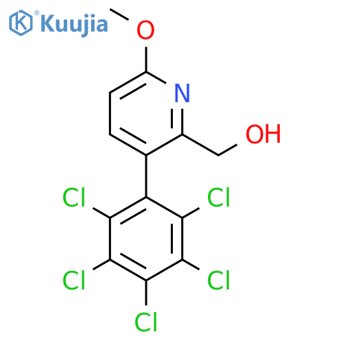 6-Methoxy-3-(perchlorophenyl)pyridine-2-methanol structure