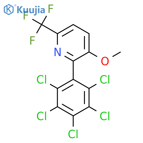 3-Methoxy-2-(perchlorophenyl)-6-(trifluoromethyl)pyridine structure