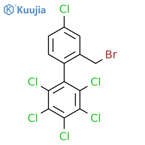 2'-(Bromomethyl)-4'-chloro-2,3,4,5,6-pentachlorobiphenyl structure