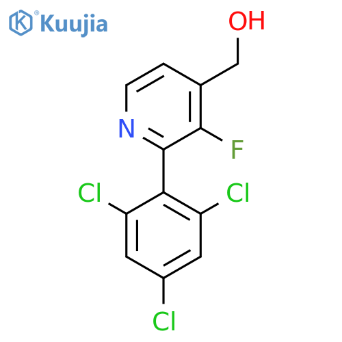 3-Fluoro-2-(2,4,6-trichlorophenyl)pyridine-4-methanol structure