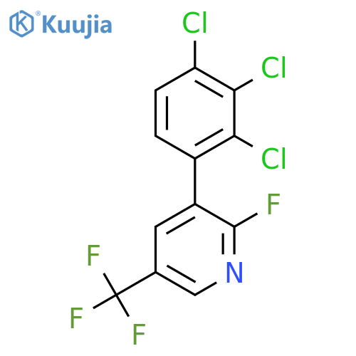 2-Fluoro-3-(2,3,4-trichlorophenyl)-5-(trifluoromethyl)pyridine structure