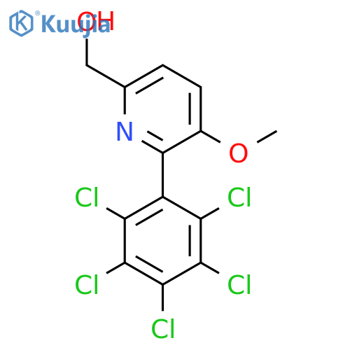 3-Methoxy-2-(perchlorophenyl)pyridine-6-methanol structure