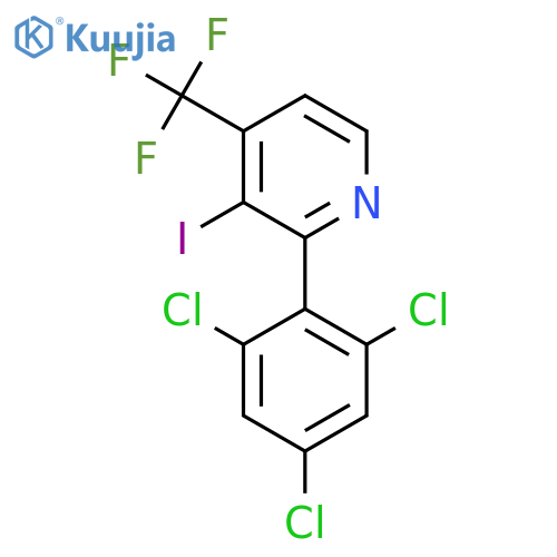 3-Iodo-2-(2,4,6-trichlorophenyl)-4-(trifluoromethyl)pyridine structure