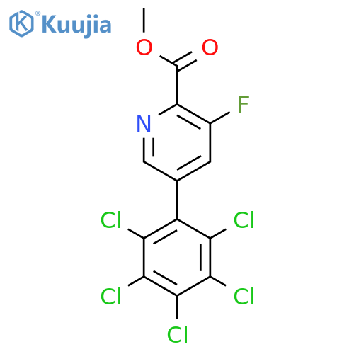 Methyl 3-fluoro-5-(perchlorophenyl)picolinate structure
