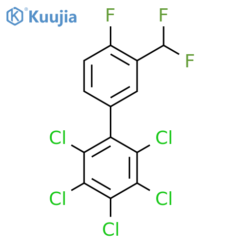 3'-(Difluoromethyl)-4'-fluoro-2,3,4,5,6-pentachlorobiphenyl structure