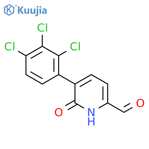 6-Hydroxy-5-(2,3,4-trichlorophenyl)picolinaldehyde structure