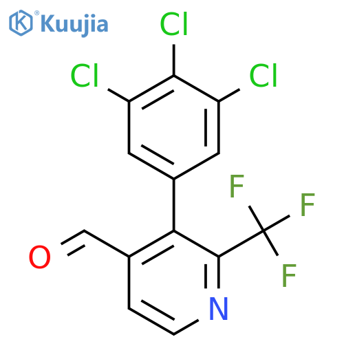 3-(3,4,5-Trichlorophenyl)-2-(trifluoromethyl)isonicotinaldehyde structure