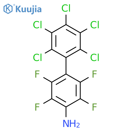 4-Amino-2',3',4',5',6'-pentachloro-2,3,5,6-tetrafluorobiphenyl structure
