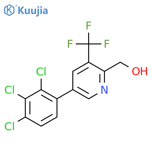 5-(2,3,4-Trichlorophenyl)-3-(trifluoromethyl)pyridine-2-methanol structure