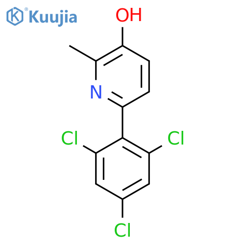 3-Hydroxy-2-methyl-6-(2,4,6-trichlorophenyl)pyridine structure