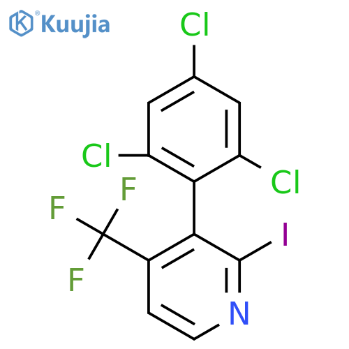 2-Iodo-3-(2,4,6-trichlorophenyl)-4-(trifluoromethyl)pyridine structure