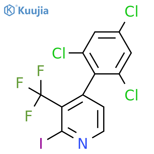 2-Iodo-4-(2,4,6-trichlorophenyl)-3-(trifluoromethyl)pyridine structure