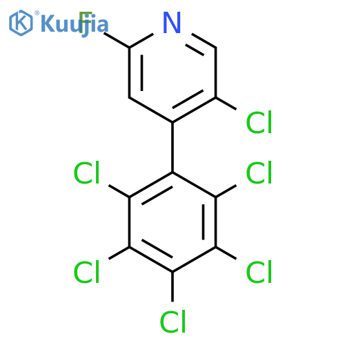 5-Chloro-2-fluoro-4-(perchlorophenyl)pyridine structure