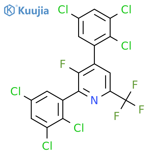 2,4-Bis(2,3,5-trichlorophenyl)-3-fluoro-6-(trifluoromethyl)pyridine structure
