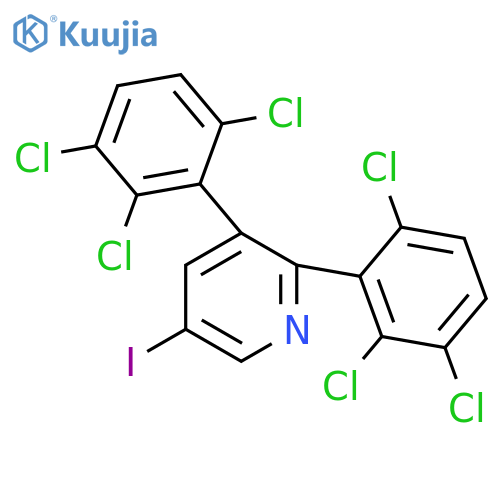 2,3-Bis(2,3,6-trichlorophenyl)-5-iodopyridine structure