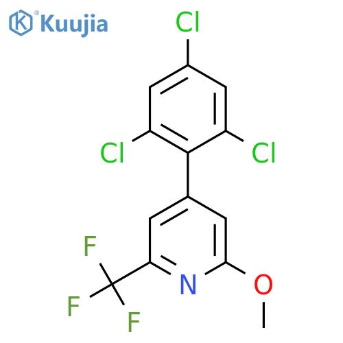 2-Methoxy-4-(2,4,6-trichlorophenyl)-6-(trifluoromethyl)pyridine structure