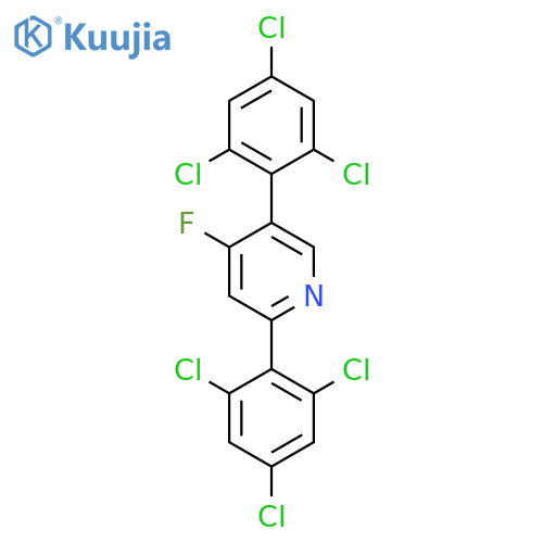 2,5-Bis(2,4,6-trichlorophenyl)-4-fluoropyridine structure
