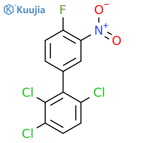 4'-Fluoro-3'-nitro-2,3,6-trichlorobiphenyl structure