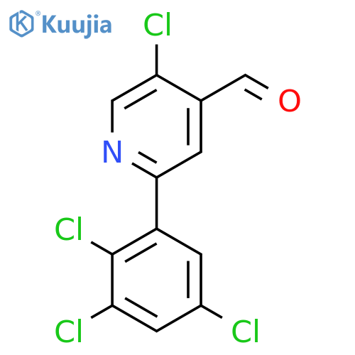 5-Chloro-2-(2,3,5-trichlorophenyl)isonicotinaldehyde structure