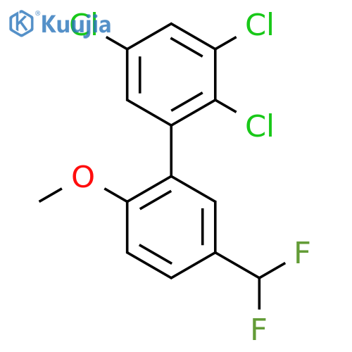 5'-(Difluoromethyl)-2'-methoxy-2,3,5-trichlorobiphenyl structure