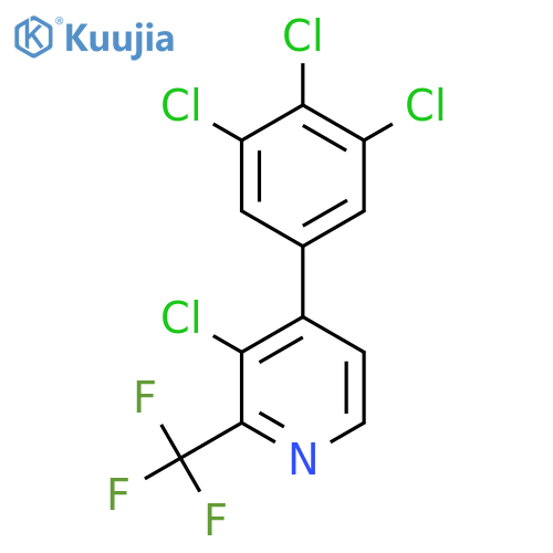 3-Chloro-4-(3,4,5-trichlorophenyl)-2-(trifluoromethyl)pyridine structure