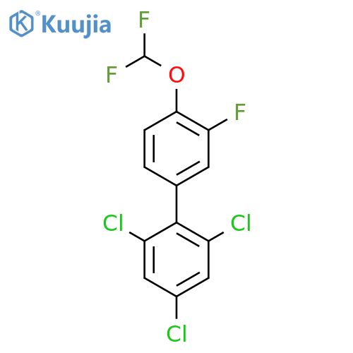 4'-(Difluoromethoxy)-3'-fluoro-2,4,6-trichlorobiphenyl structure