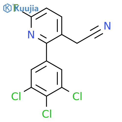 6-Fluoro-2-(3,4,5-trichlorophenyl)pyridine-3-acetonitrile structure